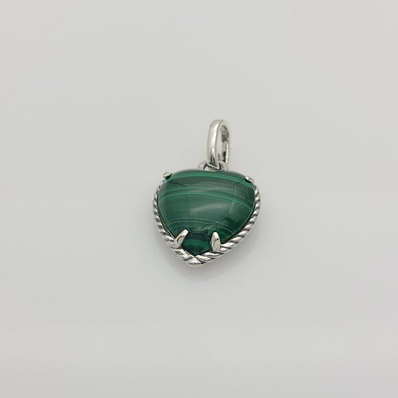 DavidYurman Other - David Yurman Heart Malachite Pendant 19x23mm